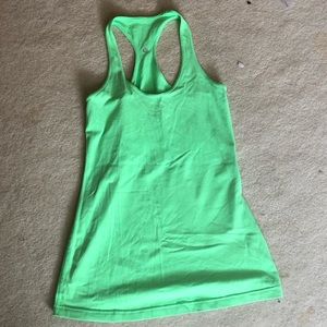 Lululemon Cool Racerback bright green
